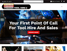 Tablet Screenshot of premiertoolhire.co.uk